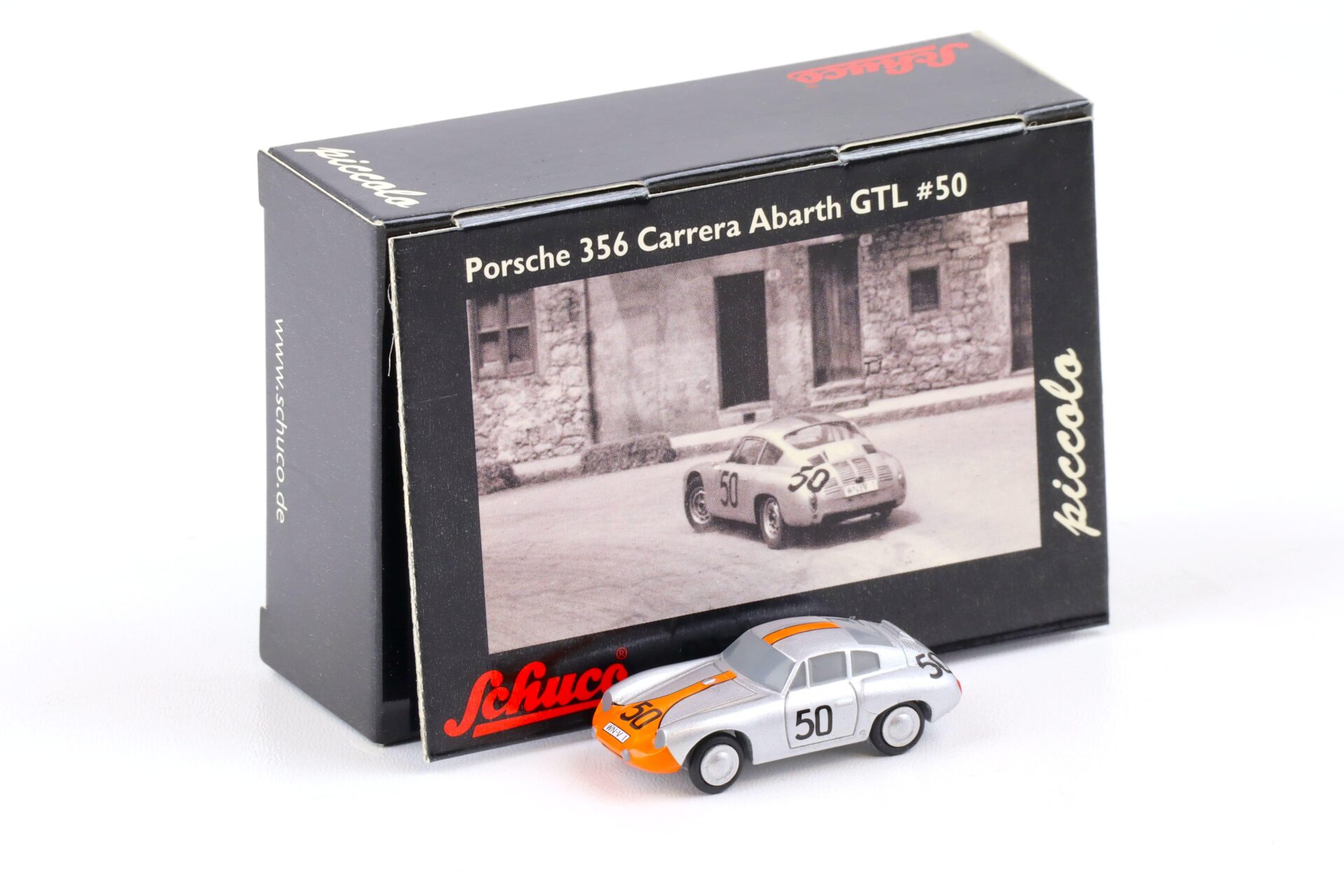 ID 85151 orig.jpg Schuco Piccolo Porsche 356 Carrera Abarth GTL #50 silver