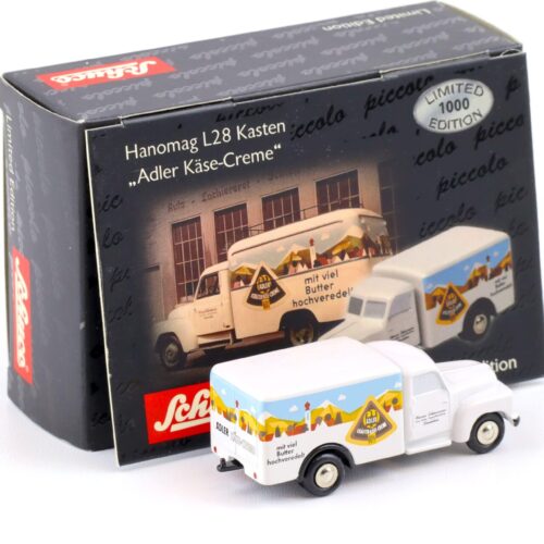 Schuco Piccolo Hanomag L28 Kasten Adler Käse Creme white
