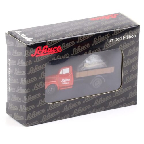 Schuco Piccolo Opel Blitz Pritsche mit BMW Isetta Karosserie Teiledienst red