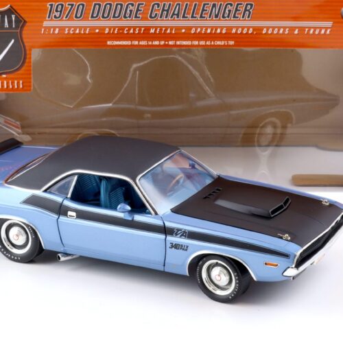 1:18 Highway61 Dodge Challenger T/A 340 Six Pak Coupe 1970 blue metallic
