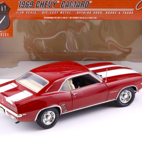 1:18 Highway61 Chevrolet Camaro Z/28 Rally-Sport Coupe 1969 red/ white stripes