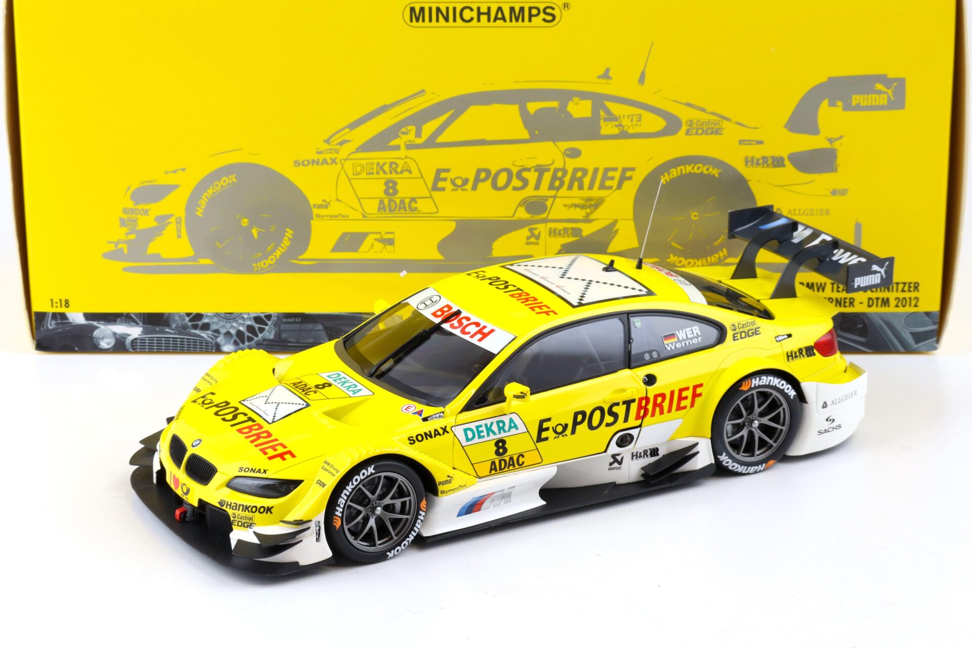 1:18 Minichamps BMW M3 E92 DTM BMW Team Schnitzer D.Werner DTM 2012 Post #8
