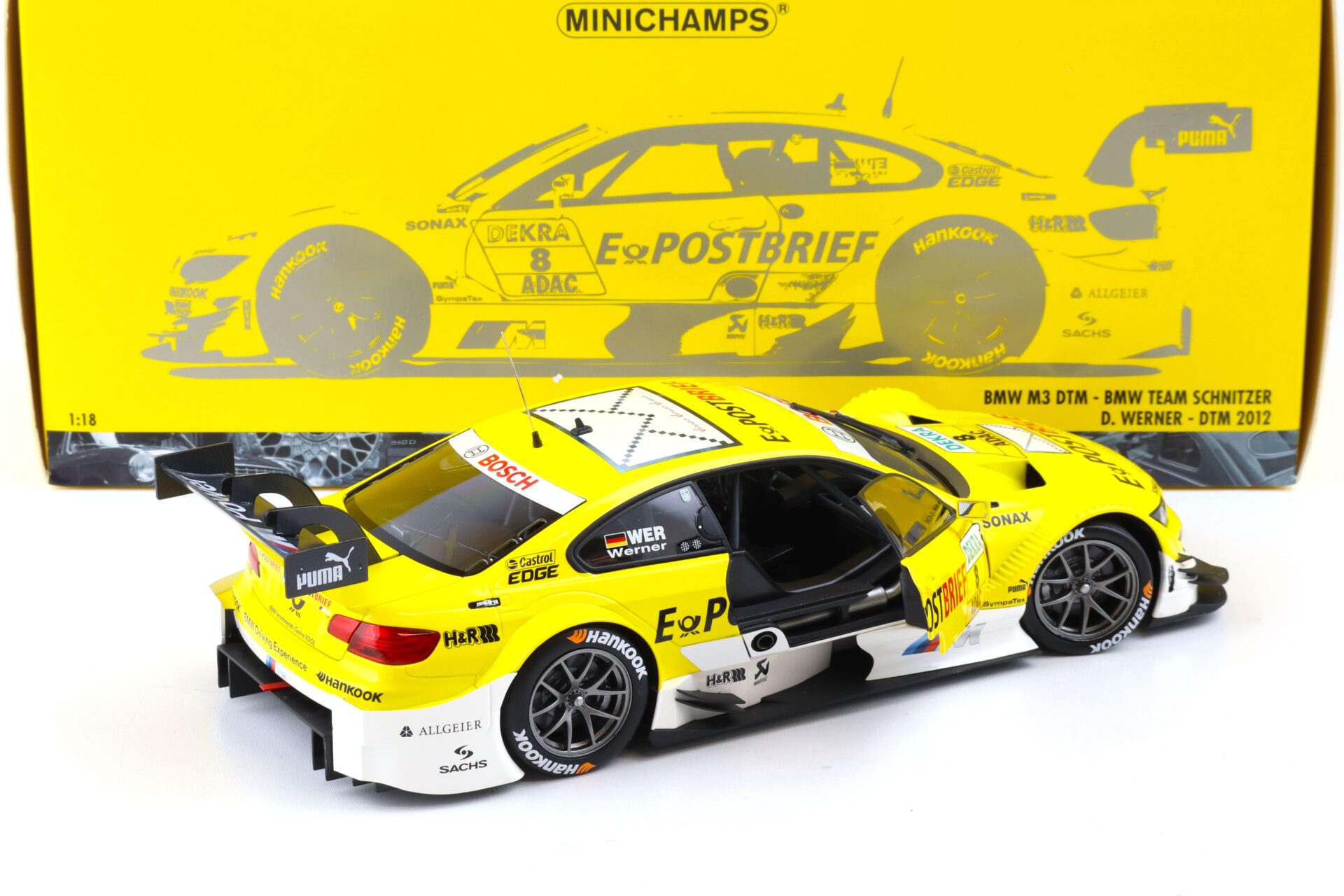 1:18 Minichamps BMW M3 E92 DTM BMW Team Schnitzer D.Werner DTM 2012 Post #8