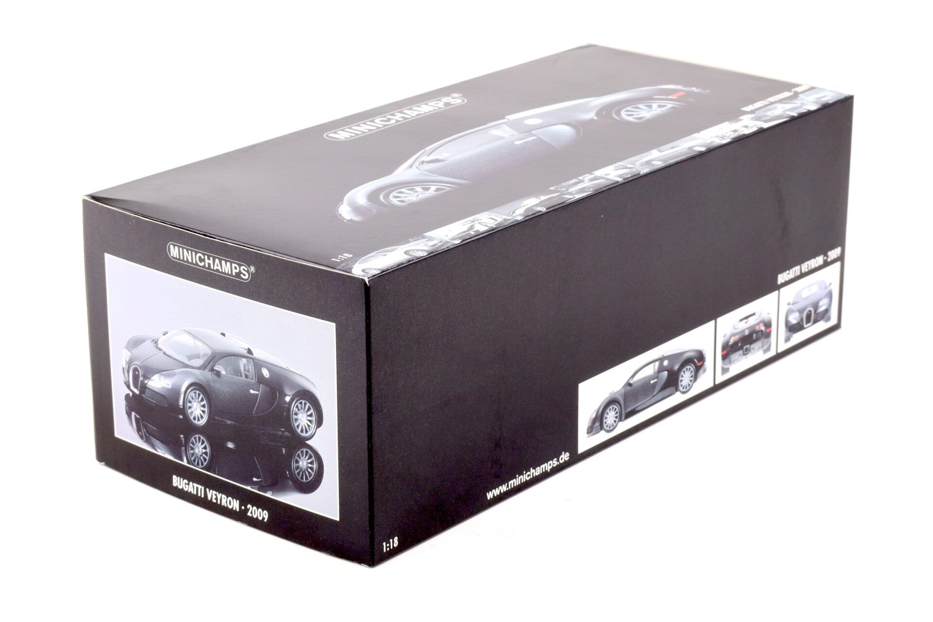 1:18 Minichamps Bugatti Veyron 2009 black metallic/ grey metallic
