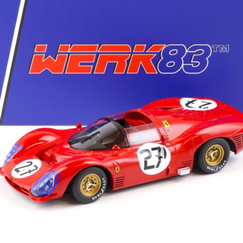 1:18 WERK83 Ferrari 330 P3 Spyder 24h Le Mans 1966 Ginther/ Rodriguez #27 red