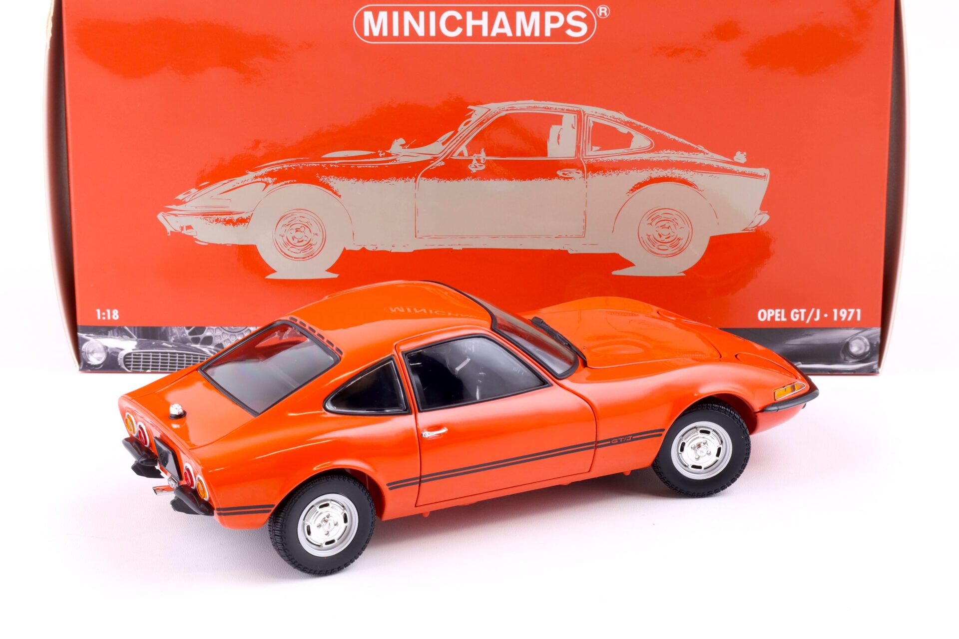 1:18 Minichamps Opel GT/J Coupe 1971 red