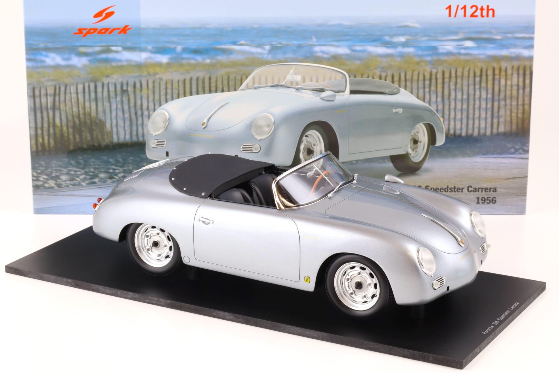 1:12 Spark Porsche 356 Speedster Carrera 1956 silver-grey metallic 12S004
