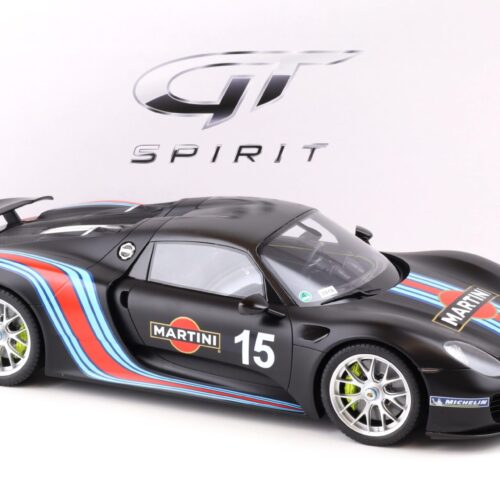1:12 GT Spirit ZM084 Porsche 918 Spyder Weissach Package matt black Martini Livery