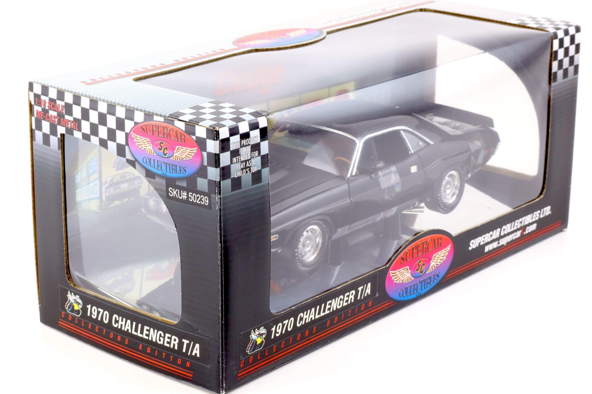 1:18 Highway61 Supercar 1970 Dodge Challenger T/A Coupe black 50239