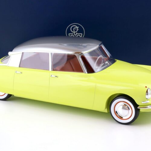 1:12 Norev Citroen DS 19 - 1958 Jaune Jonquille & Gris Triennale metallise 121561