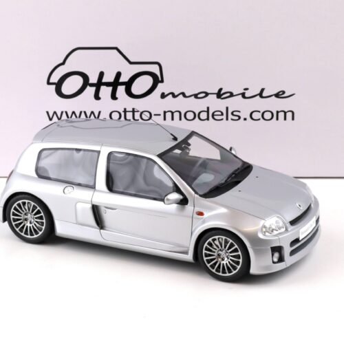 1:18 OTTO mobile OT1034 Renault Clio V6 Phase 1 silver 2001
