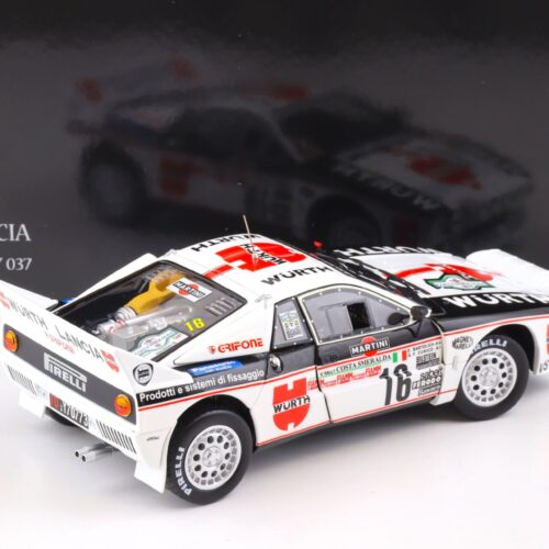 1:18 Kyosho Lancia 037 Rally Costa Smeralda 1983 Cunico #16 WÜRTH Diecast 08306C