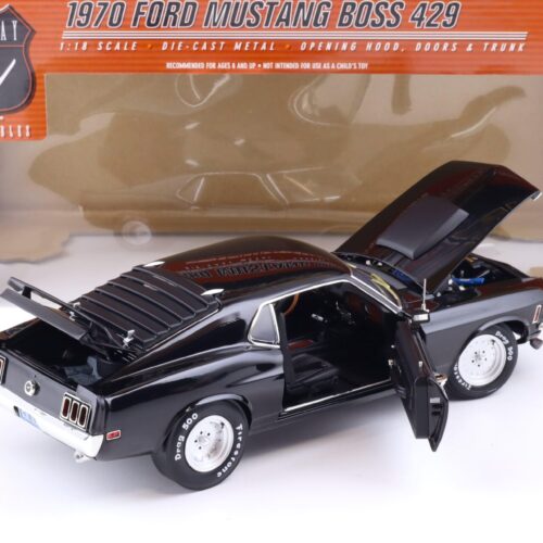 1:18 Highway61 Ford Mustang Boss 429 Drag Custom Coupe 1970 black 50278