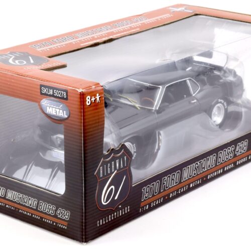 1:18 Highway61 Ford Mustang Boss 429 Drag Custom Coupe 1970 black 50278
