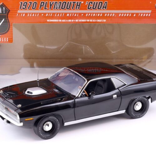 1:18 Highway61 Plymouth Hemi Cuda Coupe 1970 black 50615