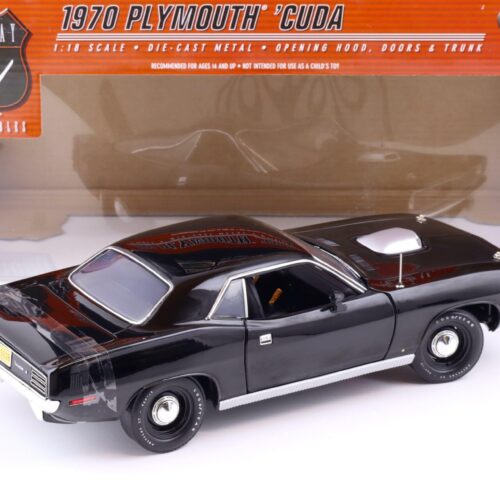 1:18 Highway61 Plymouth Hemi Cuda Coupe 1970 black 50615