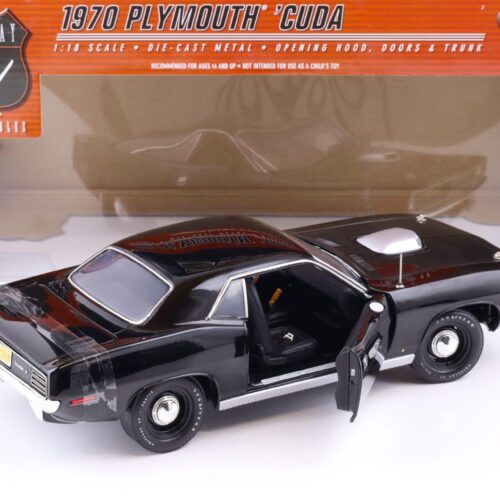 1:18 Highway61 Plymouth Hemi Cuda Coupe 1970 black 50615