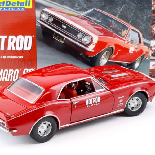 1:18 Exact Detail 1967 Chevrolet Camaro SS Coupe Hot Rod Test Car red WCC220