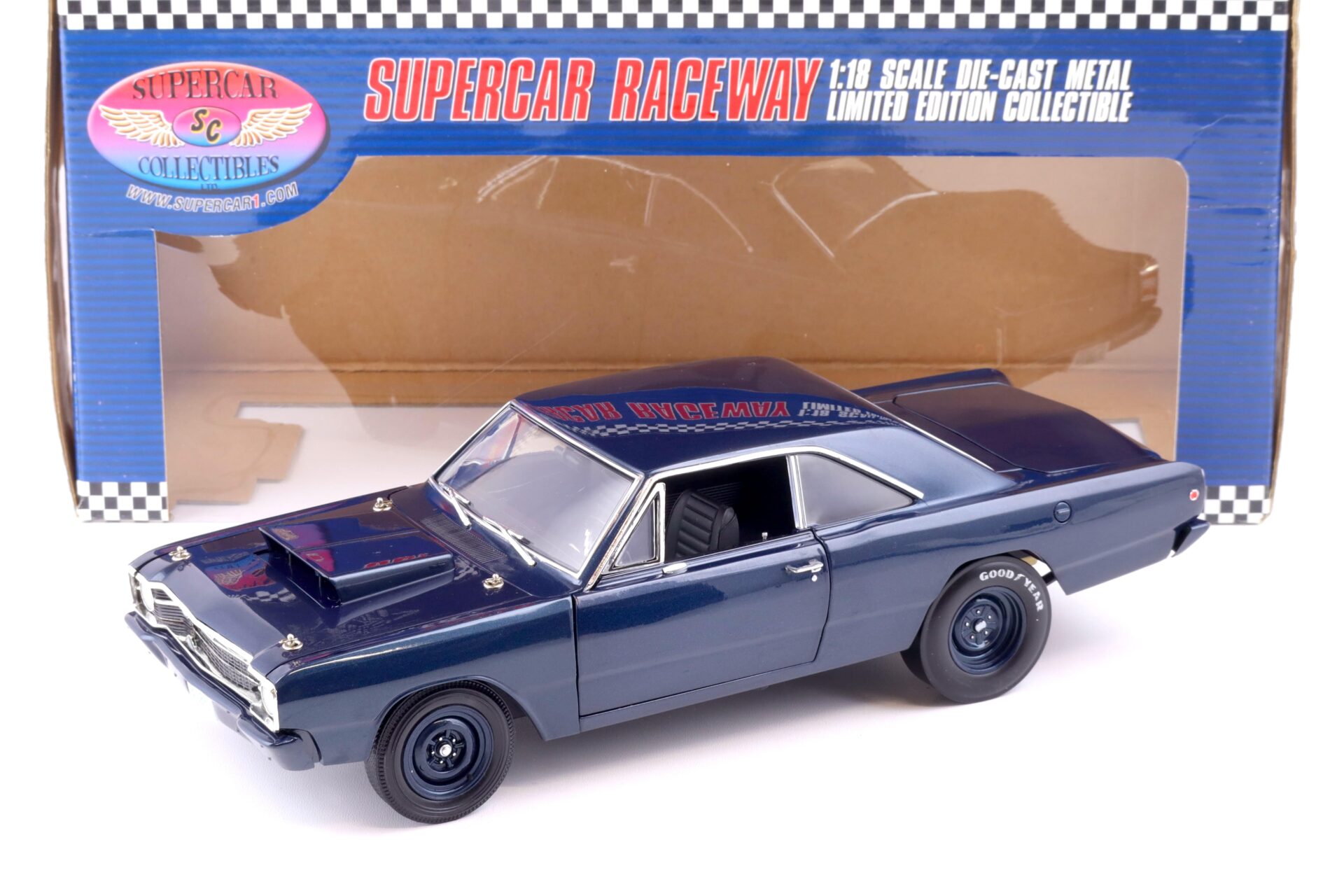 1:18 Highway61 Supercar 1968 Dodge Dart Hemi Street Sleeper dark blue