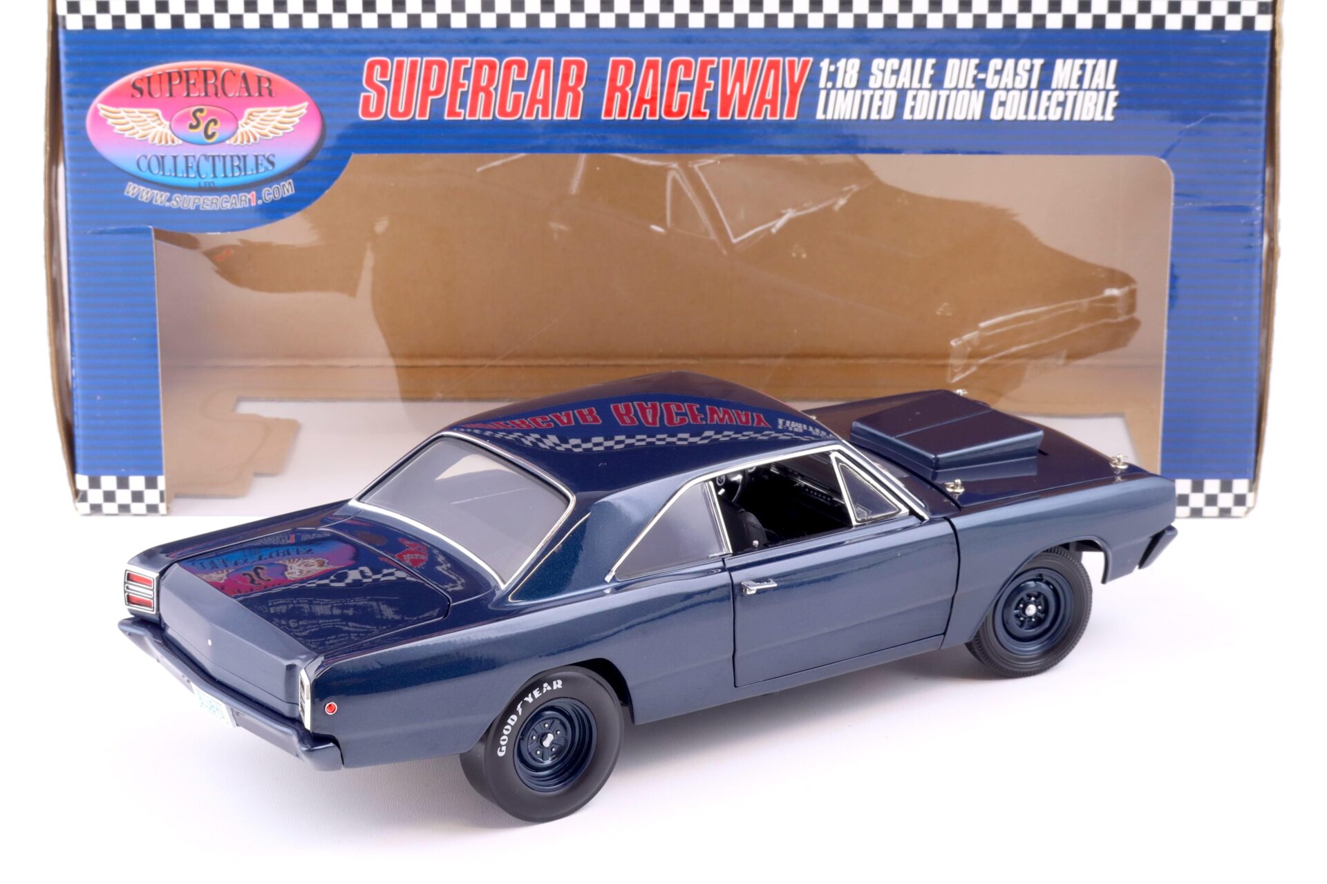 1:18 Highway61 Supercar 1968 Dodge Dart Hemi Street Sleeper dark blue