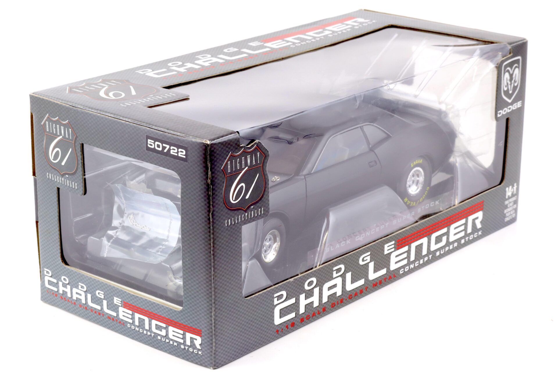 1:18 Highway61 Dodge Challenger Concept Super Stock matt black 2006
