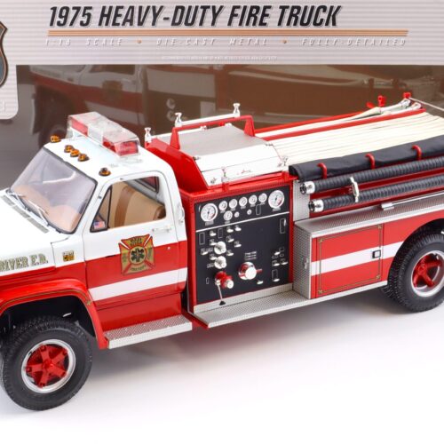 1:16/ 1:18 Highway61 Chevrolet Heavy Duty Fire Truck 1975 Red River F.D. red