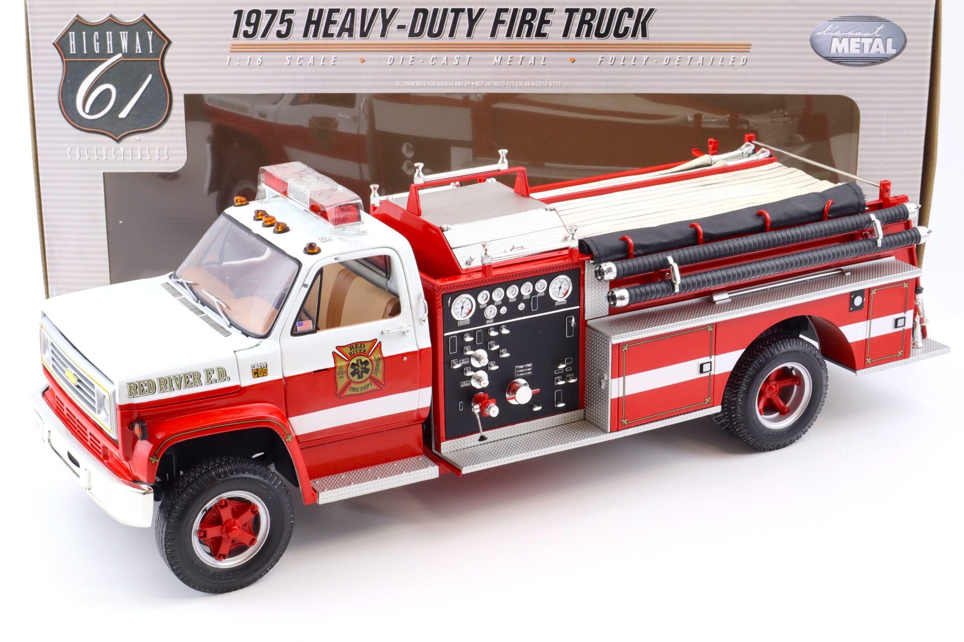 ID 85970 orig.jpg 1:16/ 1:18 Highway61 Chevrolet Heavy Duty Fire Truck 1975 Red River F.D. red