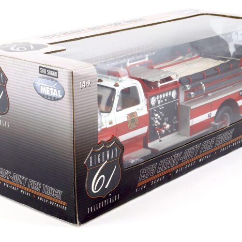 1:16/ 1:18 Highway61 Chevrolet Heavy Duty Fire Truck 1975 Red River F.D. red