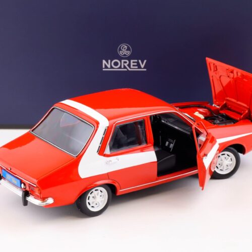 1:18 Norev Renault 12 red with white side deco 1975 - Limited 300 pcs.
