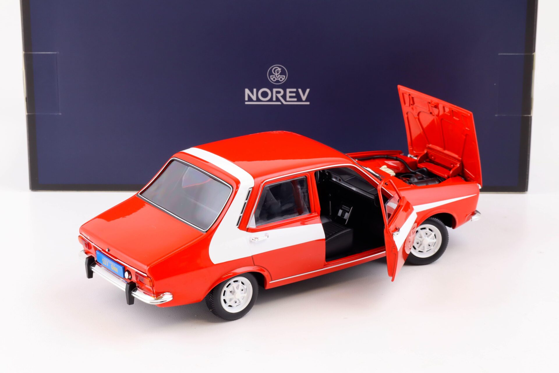 1:18 Norev Renault 12 red with white side deco 1975 - Limited 300 pcs.