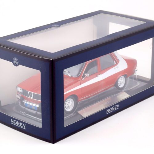 1:18 Norev Renault 12 red with white side deco 1975 - Limited 300 pcs.