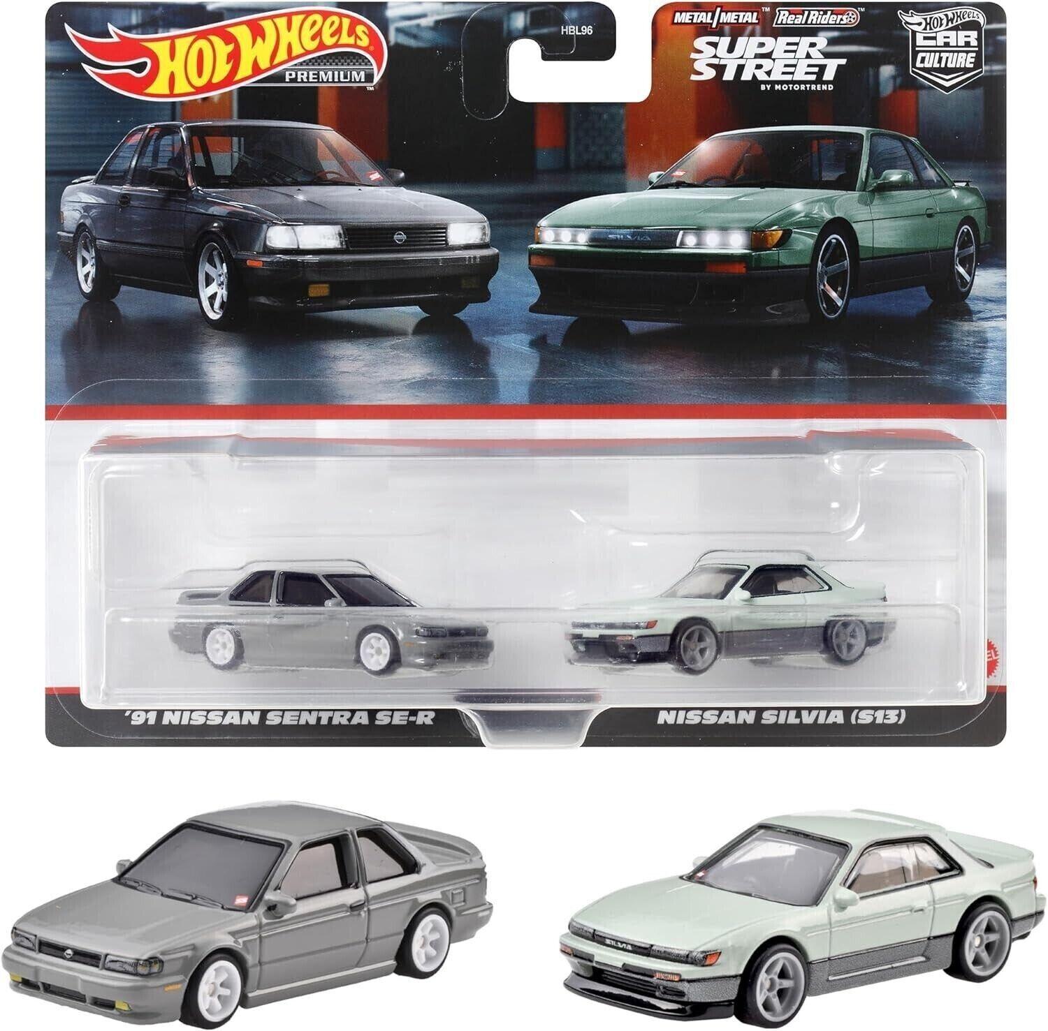 ID 86039 orig.jpg 1:64 Hot Wheels 2024 Premium 2-Pack Nissan Sentra SE-R + Nissan Silvia (S13) 979W