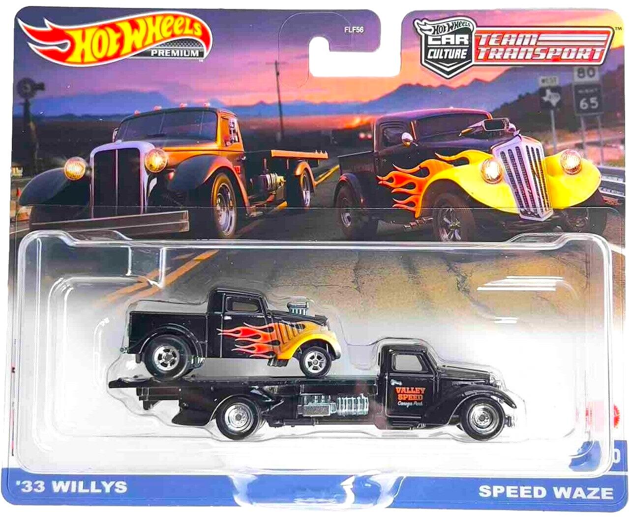 ID 86040 orig.jpg 1:64 Hot Wheels Premium 2024 Team Transport 1933 Willys + Speed Waze Hot Rod