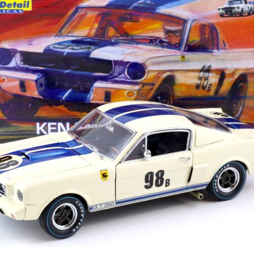 1:18 Exact Detail 1965 Shelby GT 350 R-Model Ken Miles #98B white/ blue stripes