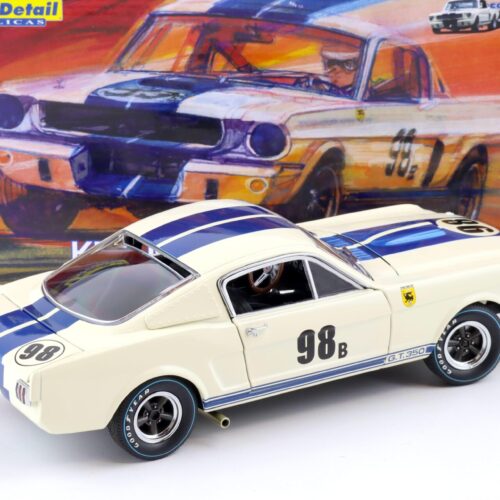 1:18 Exact Detail 1965 Shelby GT 350 R-Model Ken Miles #98B white/ blue stripes