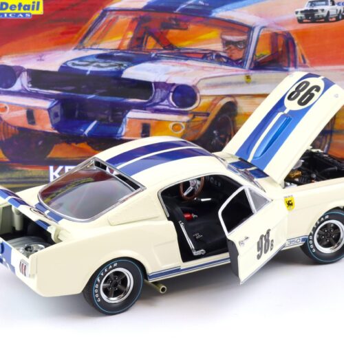 1:18 Exact Detail 1965 Shelby GT 350 R-Model Ken Miles #98B white/ blue stripes
