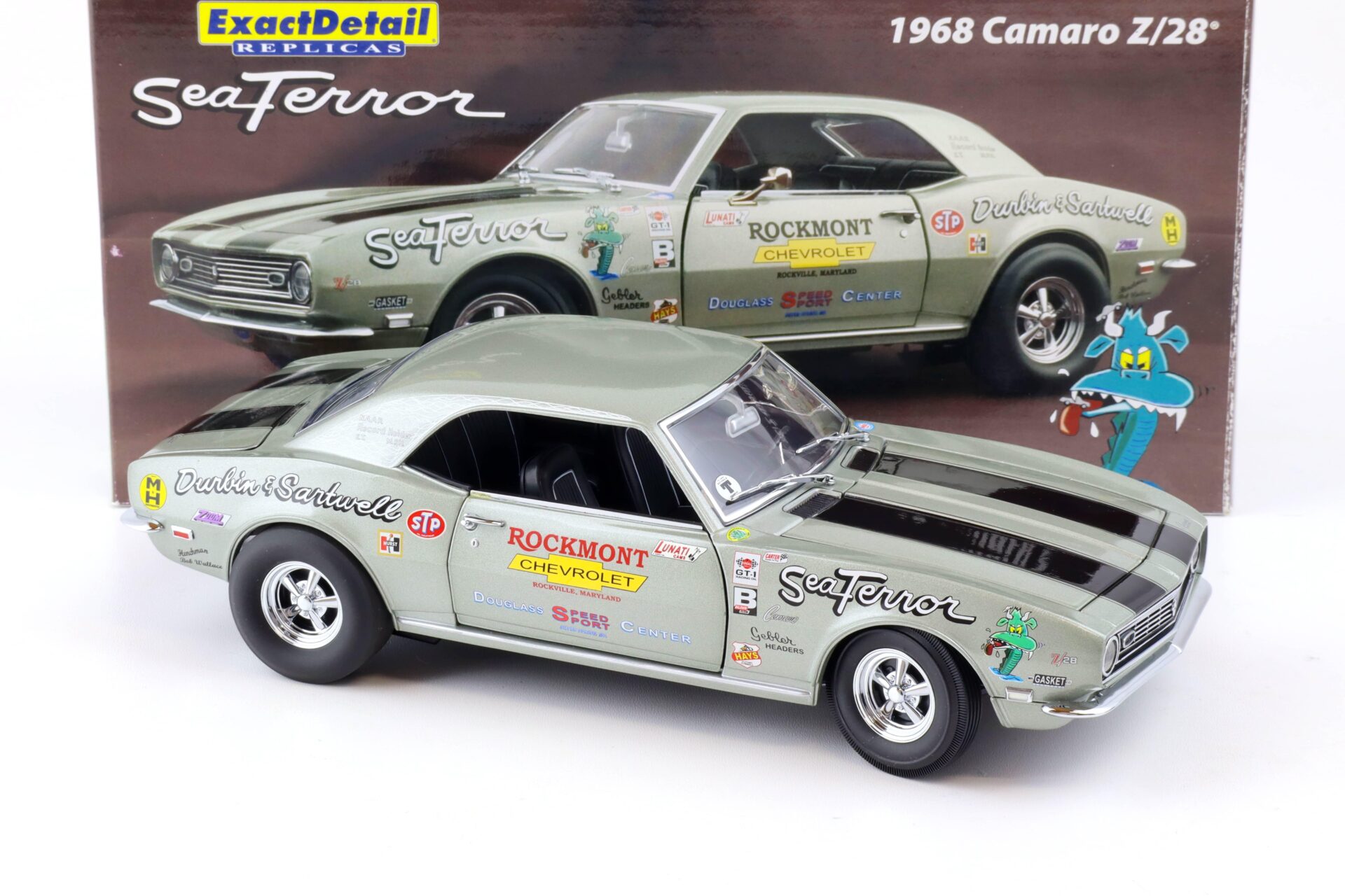 1:18 Exact Detail 1968 Chevrolet Camaro Z/28 SeaTerror silver WCC224