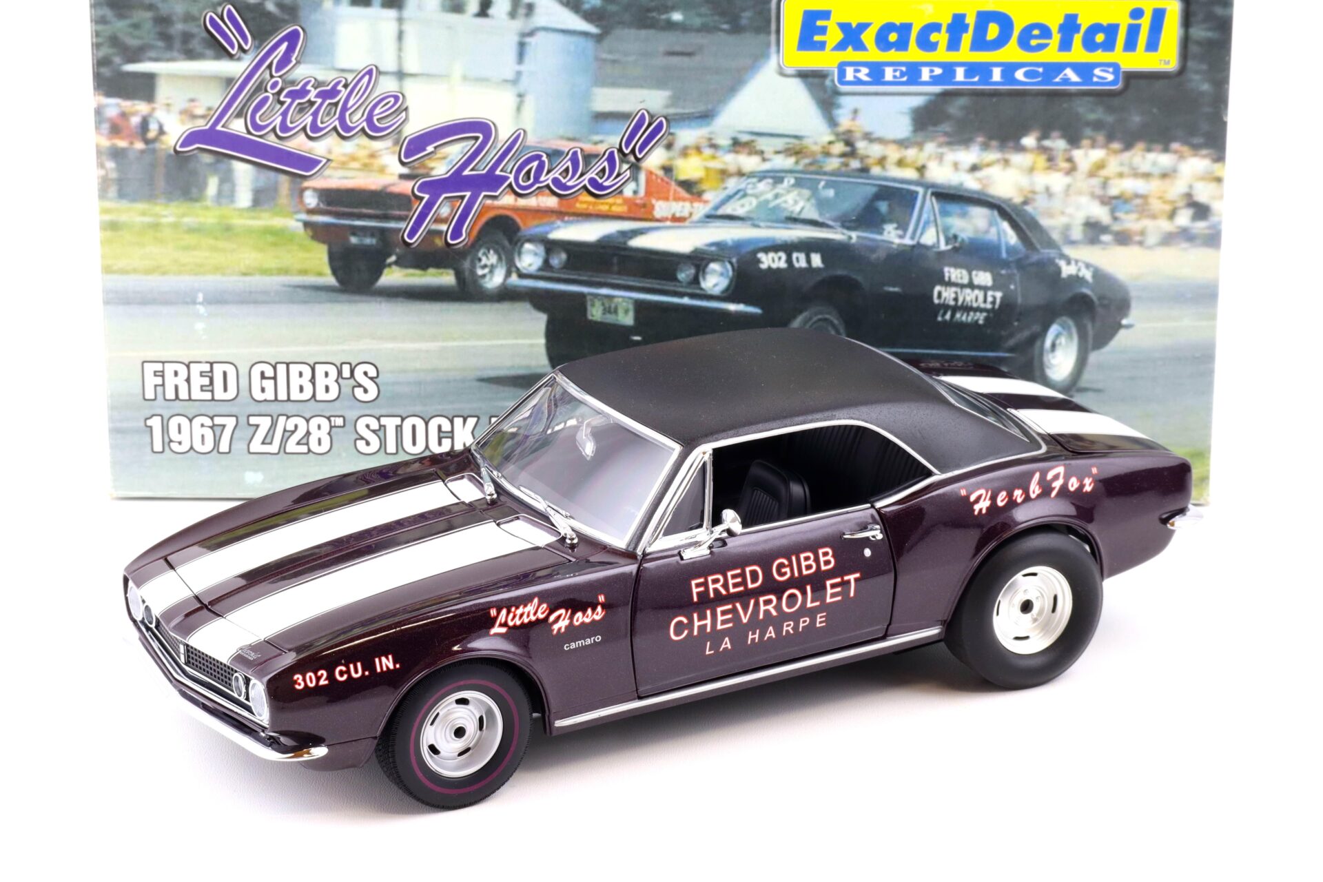 1:18 Exact Detail FRED GIBBÂ´s 1967 Chevrolet Camaro Z/28 Stock Eliminator WCC211