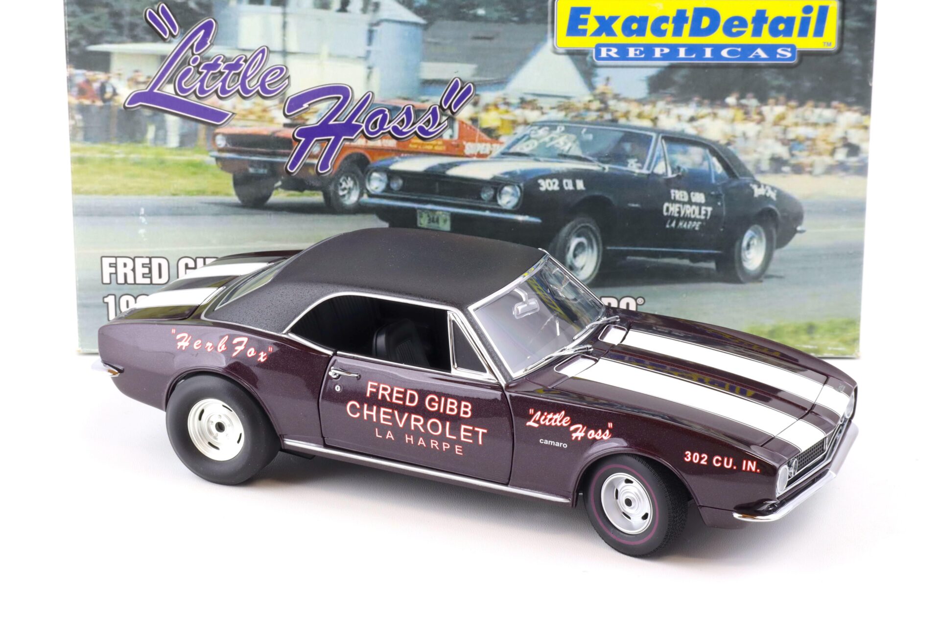 1:18 Exact Detail FRED GIBBÂ´s 1967 Chevrolet Camaro Z/28 Stock Eliminator WCC211