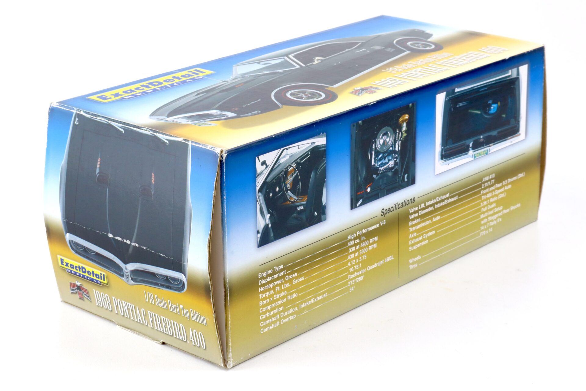 1:18 Exact Detail 1968 Pontiac Firebird 400 Hardtop Edition Coupe black WCC407