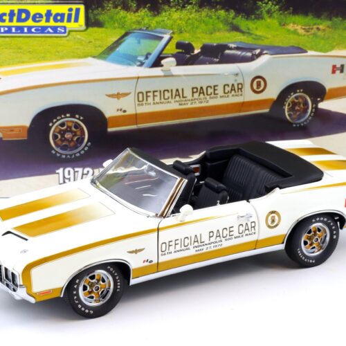 1:18 Exact Detail 1972 HURST Oldsmobile Convertible Indy Pace Car white/ gold WCC305