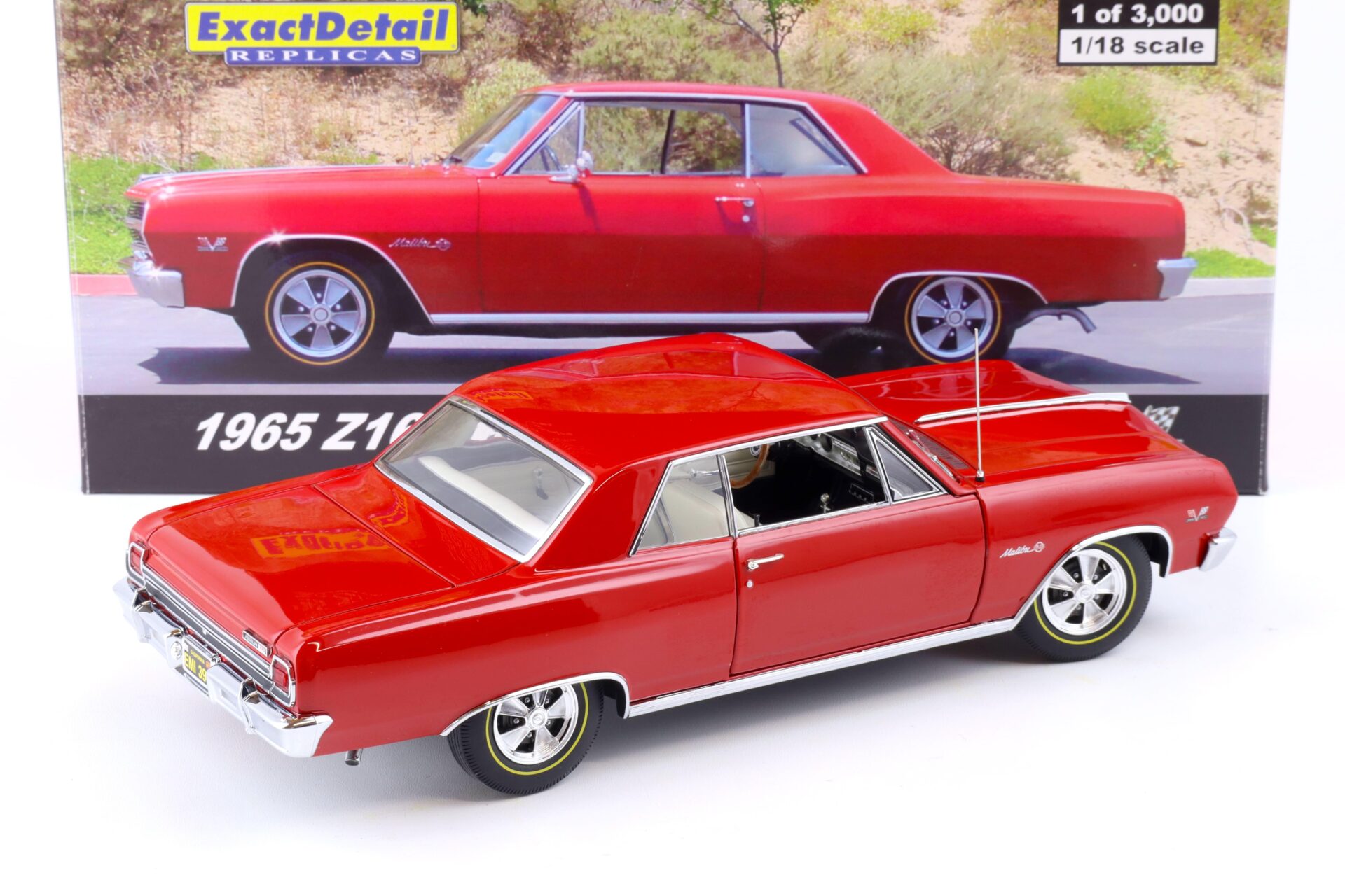 1:18 Exact Detail Chevrolet Chevelle Z16 Malibu SS Coupe 1965 red WCC501