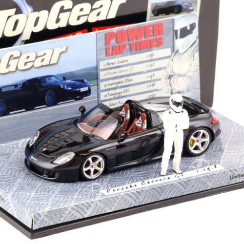 1:43 Minichamps Porsche Carrera GT 2003 black TOP Gear with figure