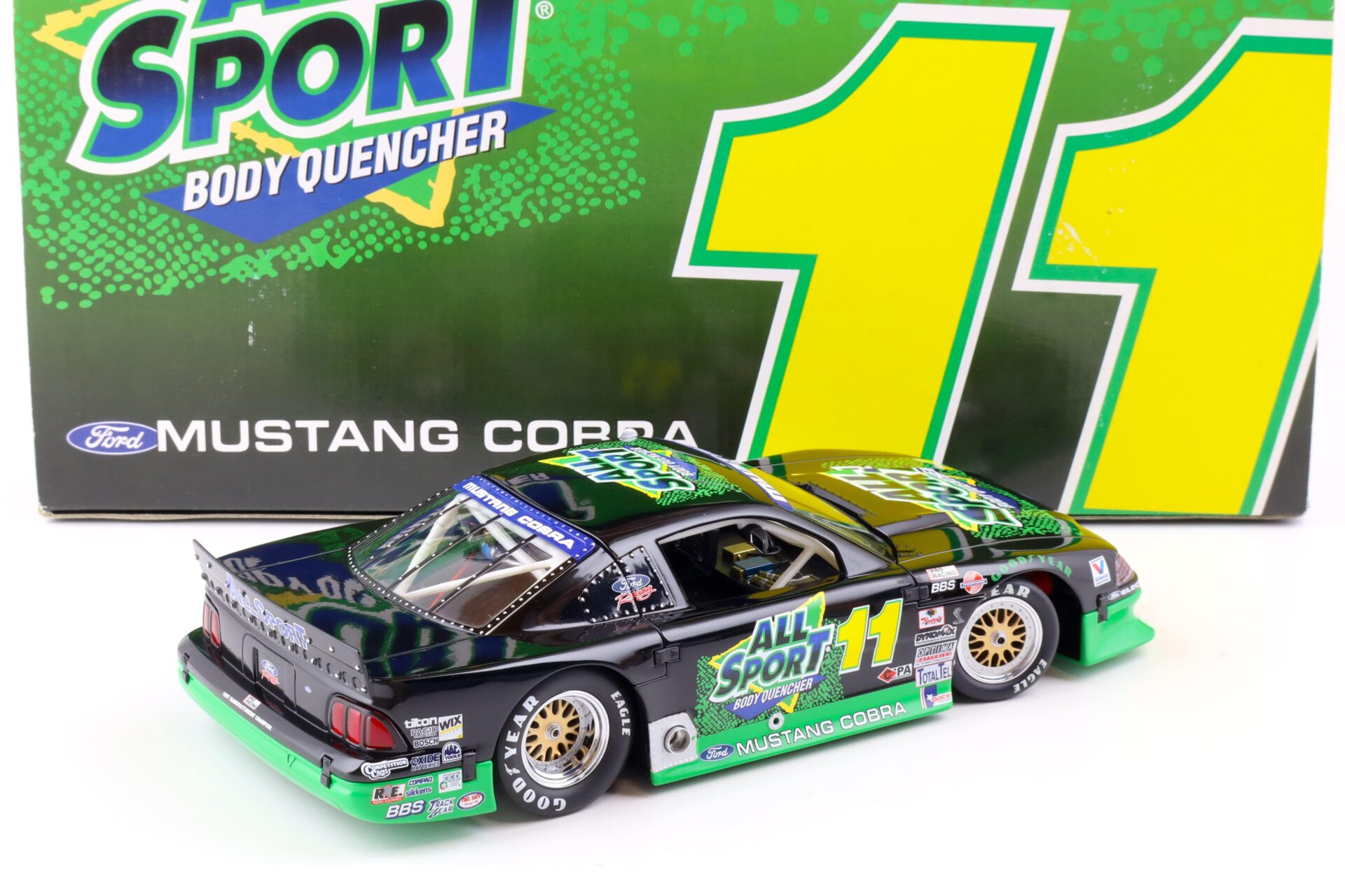 1:18 GMP 1997 Ford Mustang Cobra All Sports Body Quencher #11 Limited 1000 pcs.