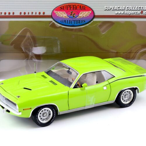 1:18 Highway61 Supercar 1970 Plymouth Cuda Barracuda 440 Coupe green 50228