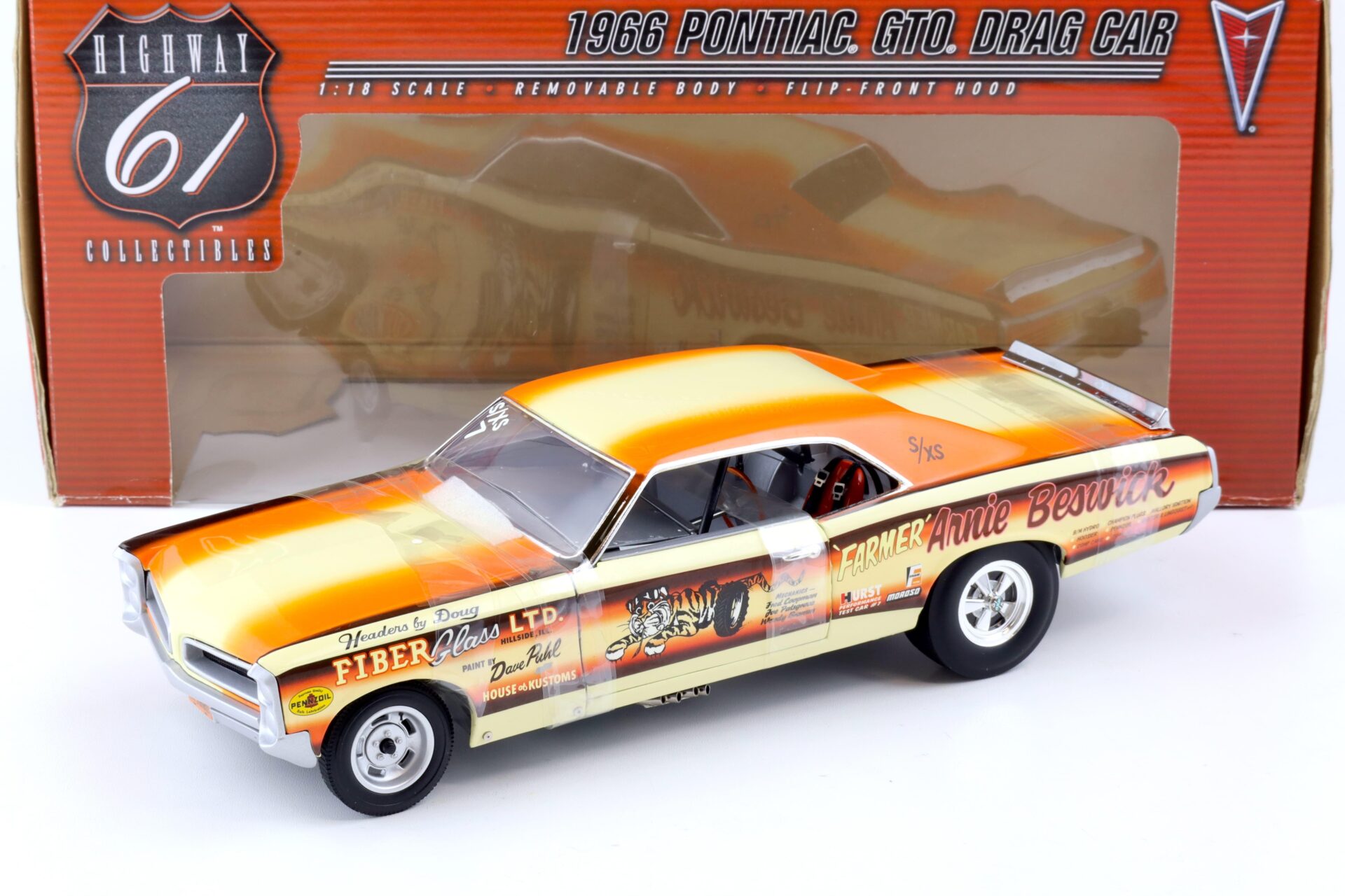 ID 86299 orig.jpg 1:18 Highway61 Pontiac GTO Drag Car 1966 Farmer Arnie Beswick 50024