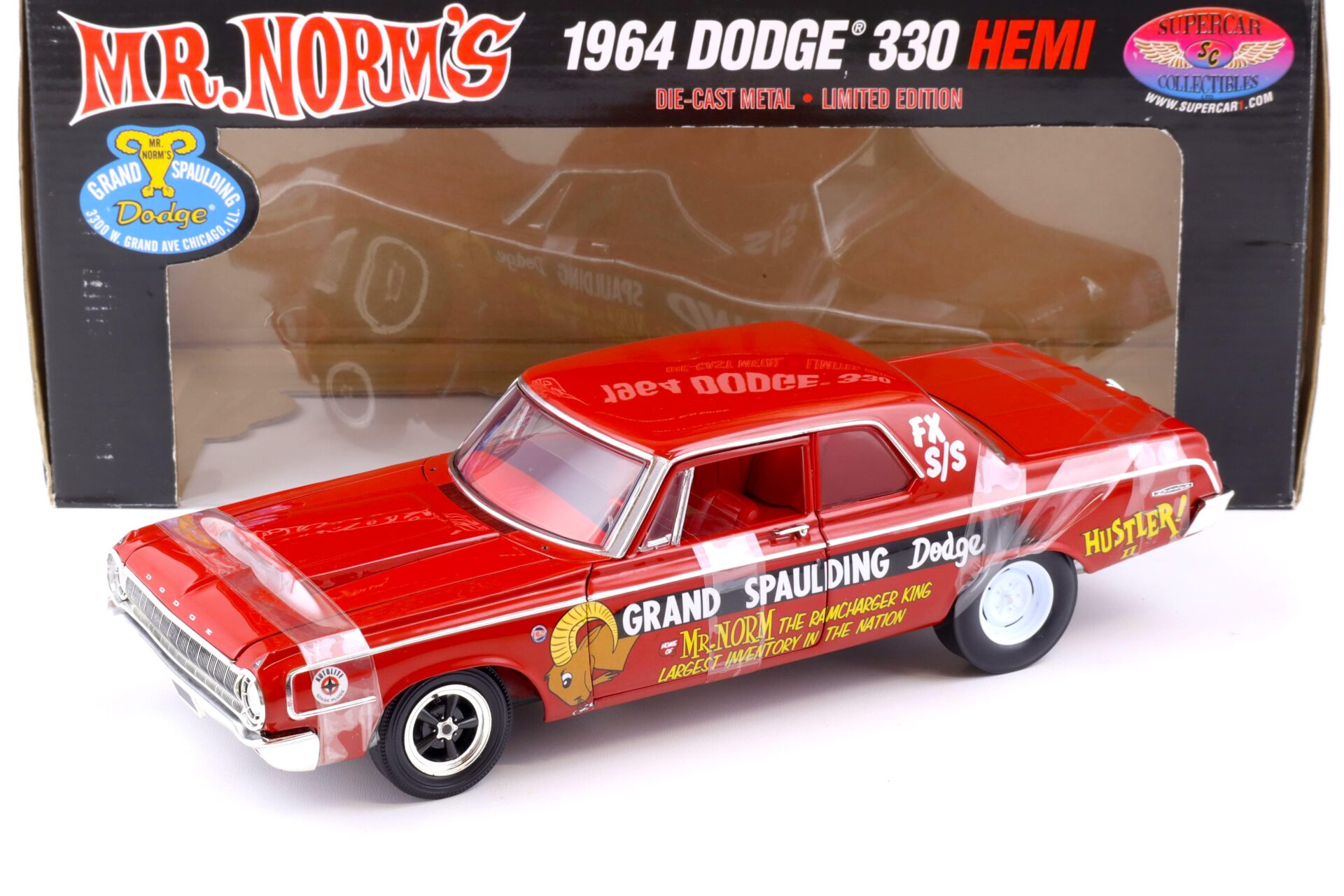 ID 86307 orig.jpg 1:18 Highway61 Supercar 1964 Dodge 330 Hemi Mr. Norms Grand Spaulding Dodge red 50254