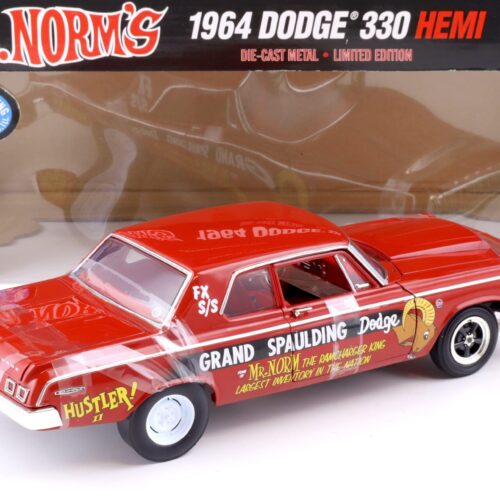 1:18 Highway61 Supercar 1964 Dodge 330 Hemi Mr. Norms Grand Spaulding Dodge red 50254