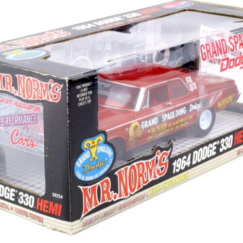 1:18 Highway61 Supercar 1964 Dodge 330 Hemi Mr. Norms Grand Spaulding Dodge red 50254