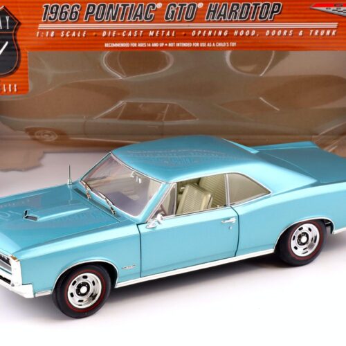 1:18 Highway61 Pontiac GTO Hardtop Coupe 1966 petrol blue metallic 50584